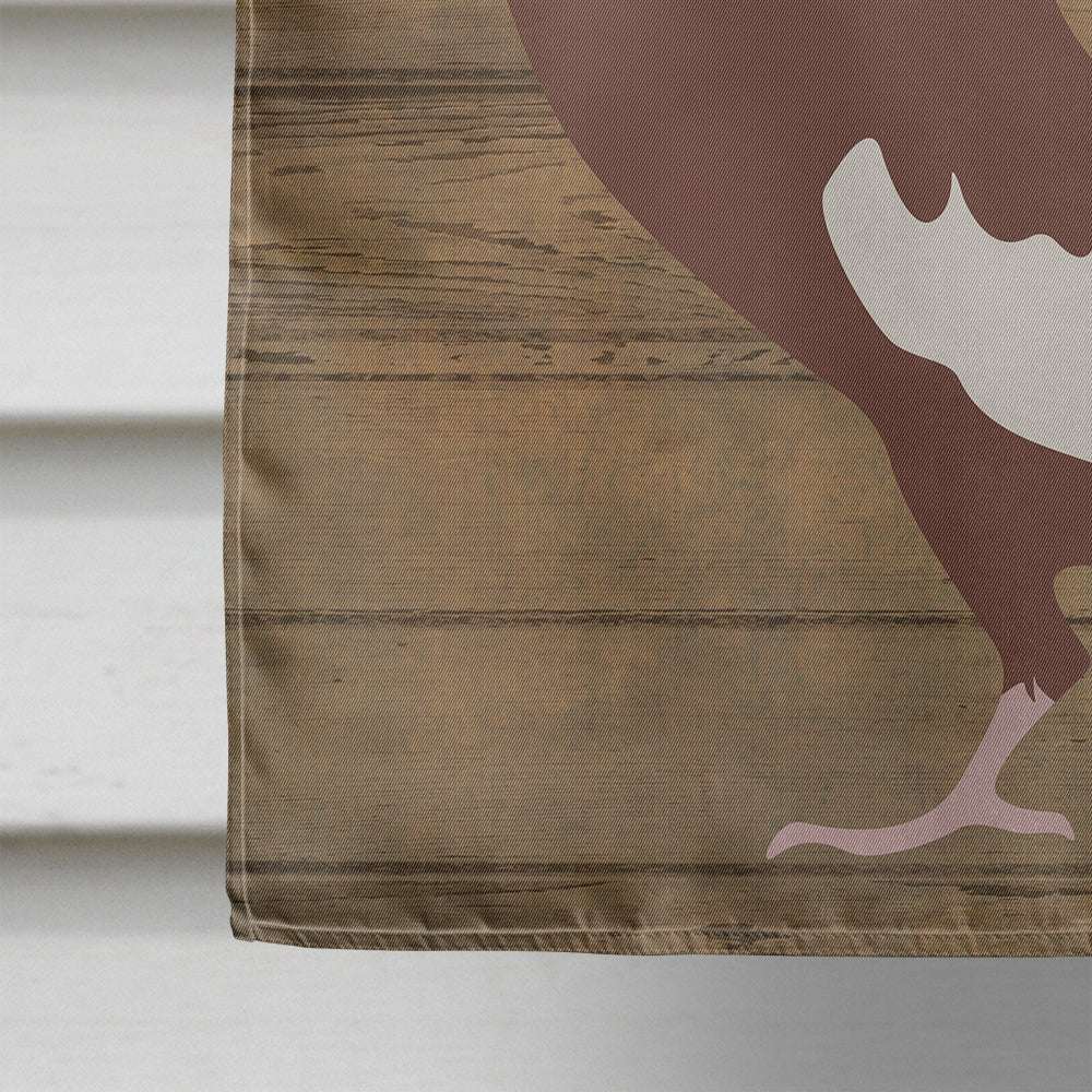 English Pouter Pigeon Welcome House Flag 28x40 Porch Sleeve Pole Decorative Outside Yard Banner Artwork Wall Hanging, Polyester