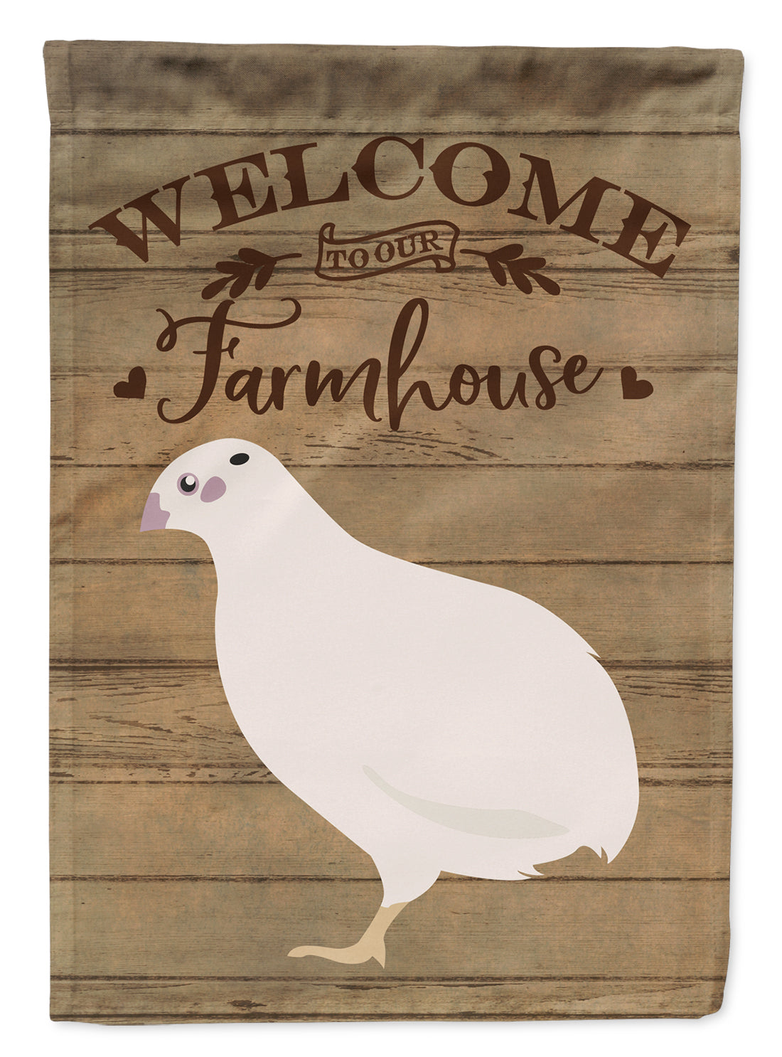 Texas Quail Welcome House Flag 28x40 Porch Sleeve Pole Decorative Outside Yard Banner Artwork Wall Hanging, Polyester
