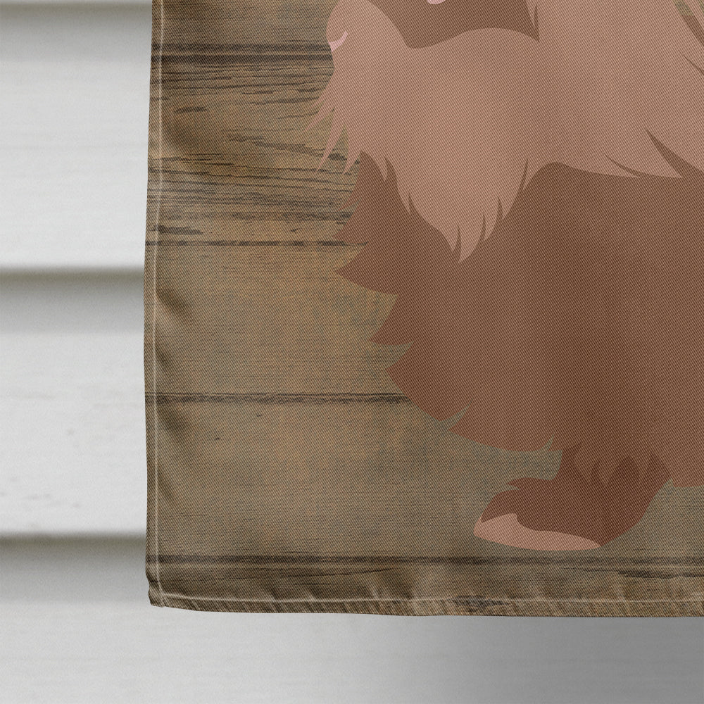 Lionhead Rabbit Welcome House Flag 28x40 Porch Sleeve Pole Decorative Outside Yard Banner Artwork Wall Hanging, Polyester