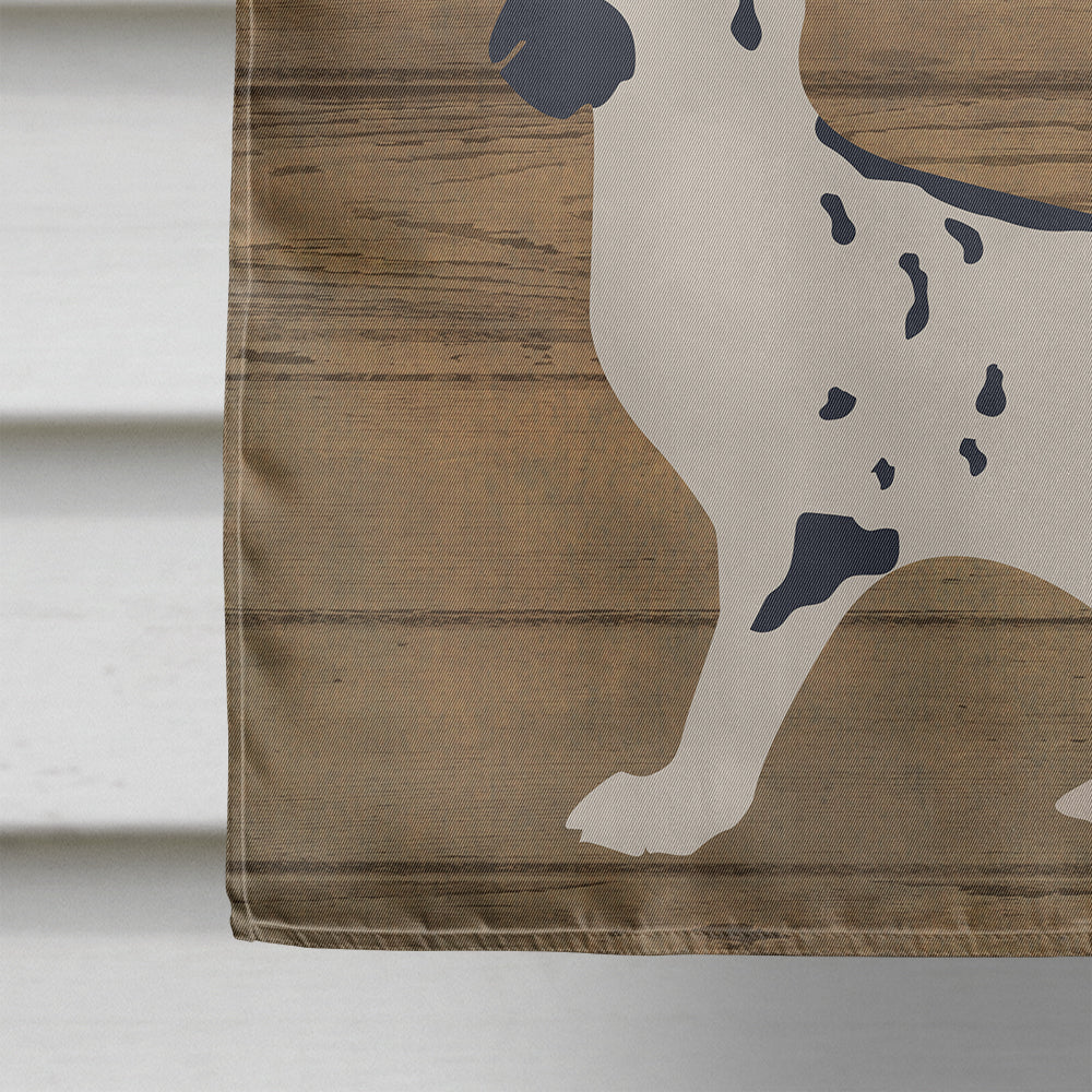 English Spot Rabbit Welcome House Flag 28x40 Porch Sleeve Pole Decorative Outside Yard Banner Artwork Wall Hanging, Polyester
