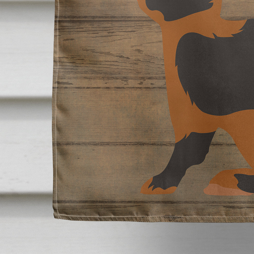 Tan Rabbit Welcome House Flag 28x40 Porch Sleeve Pole Decorative Outside Yard Banner Artwork Wall Hanging, Polyester