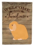 Holland Lop Rabbit Welcome House Flag 28x40 Porch Sleeve Pole Decorative Outside Yard Banner Artwork Wall Hanging, Polyester