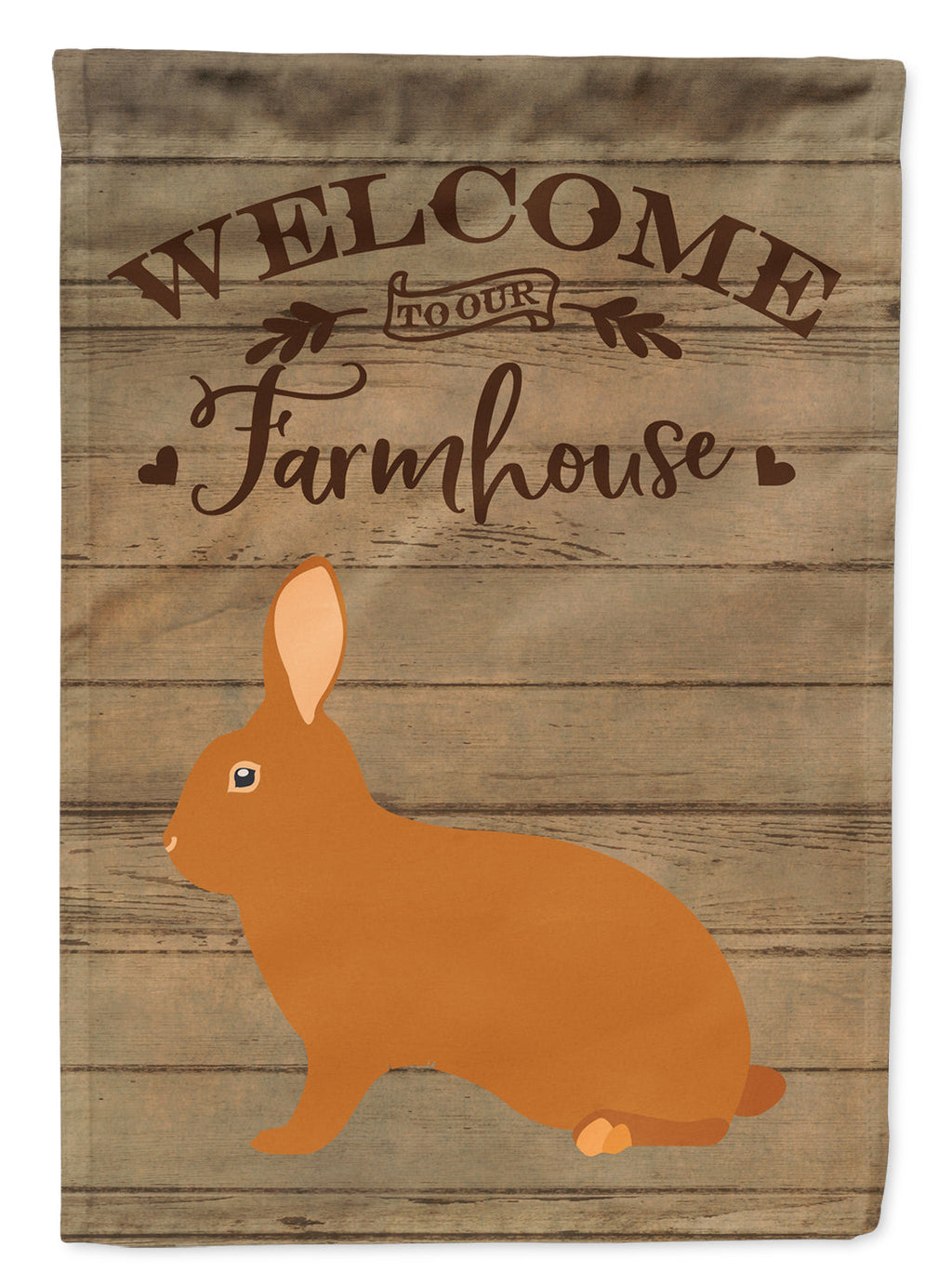 Rex Rabbit Welcome House Flag 28x40 Porch Sleeve Pole Decorative Outside Yard Banner Artwork Wall Hanging, Polyester