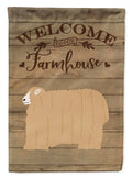 Lincoln Longwool Sheep Welcome House Flag 28x40 Porch Sleeve Pole Decorative Outside Yard Banner Artwork Wall Hanging, Polyester