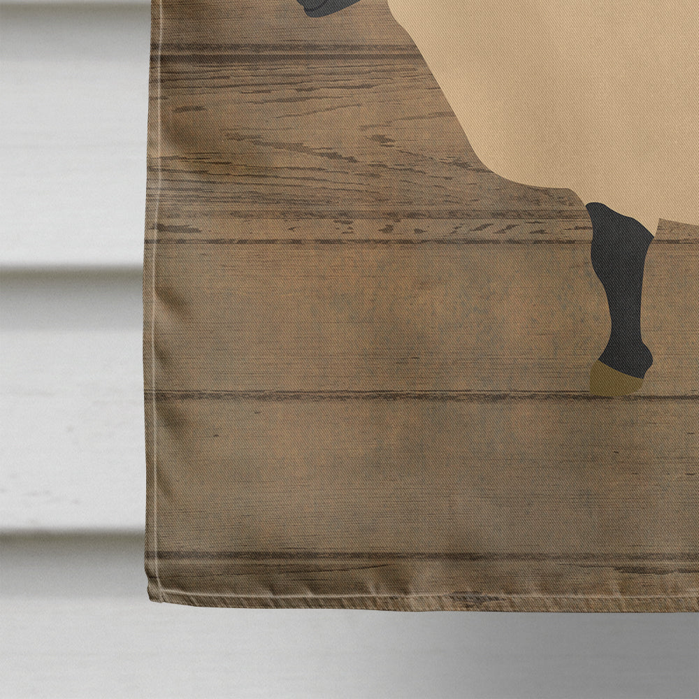 Suffolk Sheep Welcome House Flag 28x40 Porch Sleeve Pole Decorative Outside Yard Banner Artwork Wall Hanging, Polyester