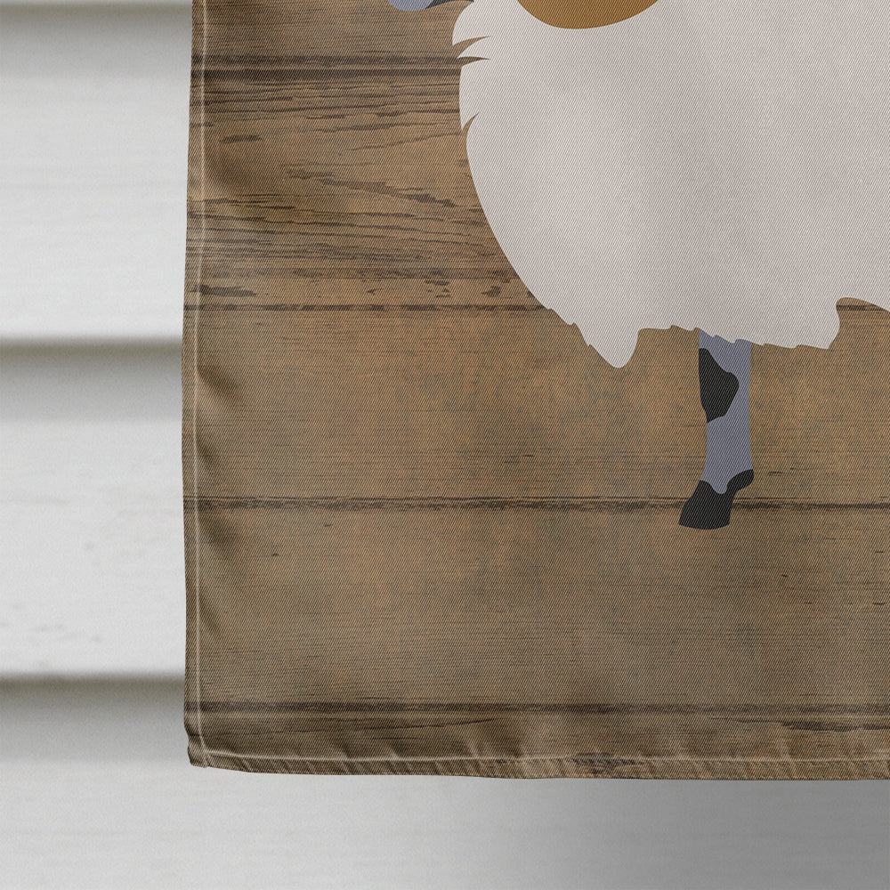 Scottish Blackface Sheep Welcome House Flag 28x40 Porch Sleeve Pole Decorative Outside Yard Banner Artwork Wall Hanging, Polyester