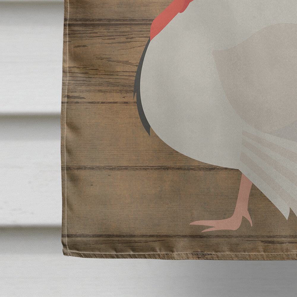 White Holland Turkey Welcome House Flag 28x40 Porch Sleeve Pole Decorative Outside Yard Banner Artwork Wall Hanging, Polyester