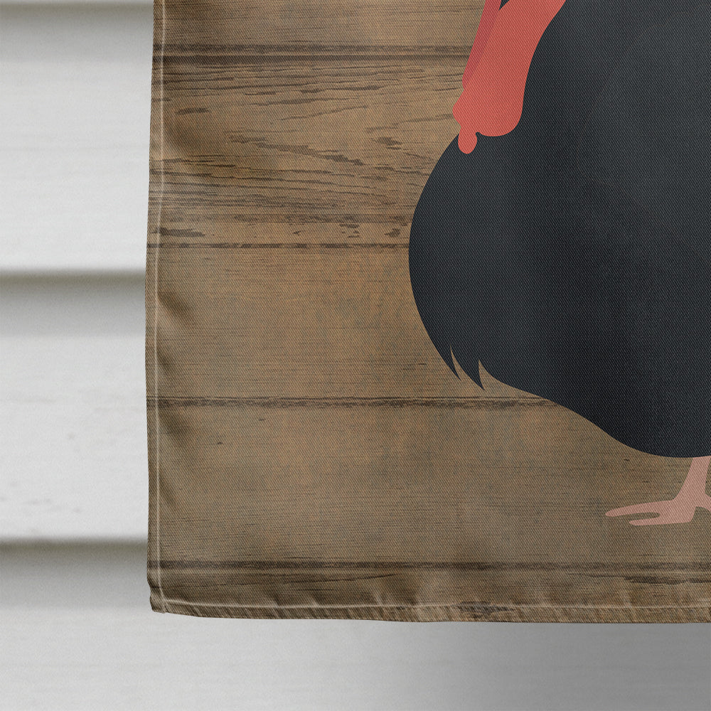 Norfolk Black Turkey Welcome House Flag 28x40 Porch Sleeve Pole Decorative Outside Yard Banner Artwork Wall Hanging, Polyester