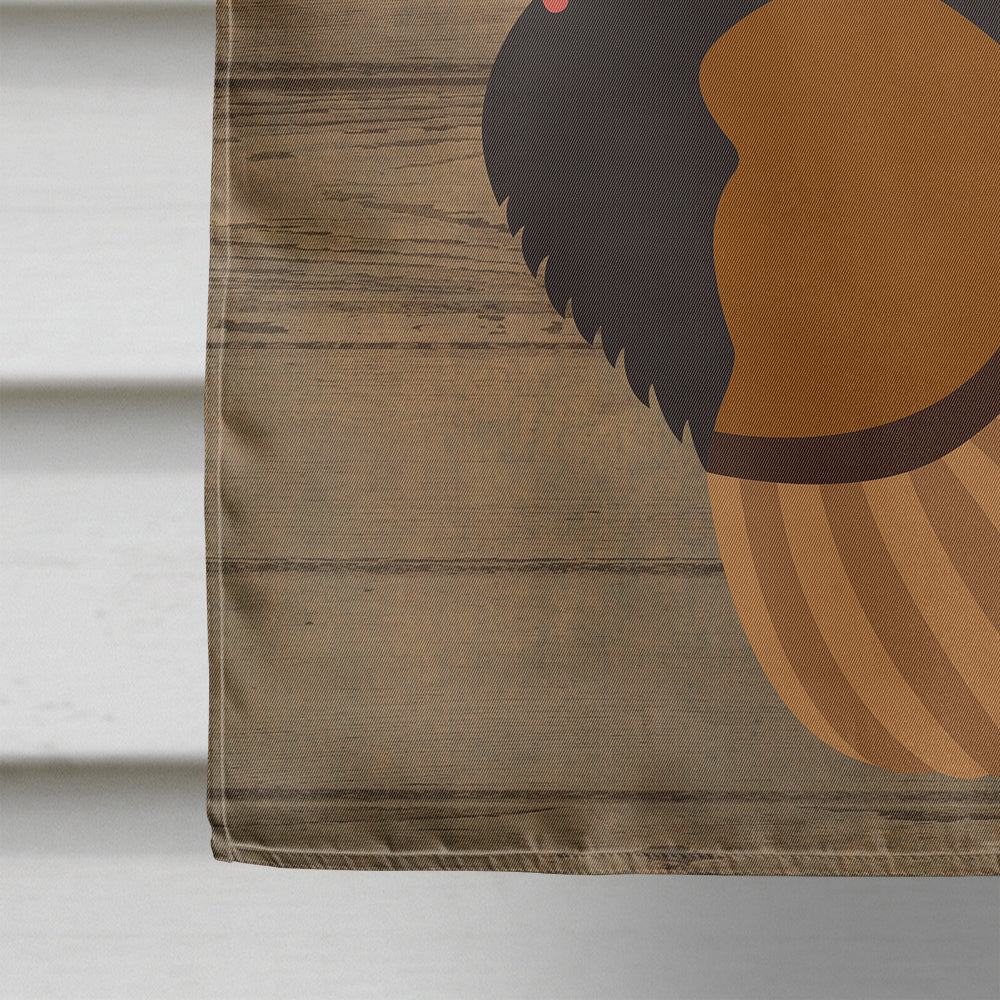 Bronze Turkey Welcome House Flag 28x40 Porch Sleeve Pole Decorative Outside Yard Banner Artwork Wall Hanging, Polyester