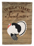 Royal Palm Turkey Welcome House Flag 28x40 Porch Sleeve Pole Decorative Outside Yard Banner Artwork Wall Hanging, Polyester