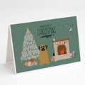 Mastiff Christmas Everyone Greeting Cards Pack of 8 Blank Cards with Envelopes Whimsical A7 Size 5x7