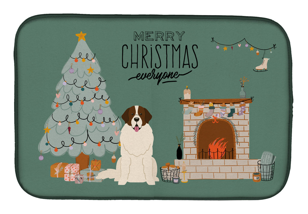 Moscow Watchdog Christmas Everyone Dish Drying Mat Absorbent Dish Drying Mat Pad for Kitchen Counter Dish Drainer Mat for Countertop, 14 x 21", Multicolor
