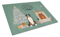 Bernese Mountain Dog Christmas Everyone Cutting Board Tempered Glass Kitchen Cutting Surface, Heat Resistant Chopping, Non-Slip Feet, Food Prep & Serving