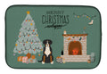Greater Swiss Mountain Dog Christmas Everyone Dish Drying Mat Absorbent Dish Drying Mat Pad for Kitchen Counter Dish Drainer Mat for Countertop, 14 x 21", Multicolor