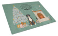Greater Swiss Mountain Dog Christmas Everyone Cutting Board Tempered Glass Kitchen Cutting Surface, Heat Resistant Chopping, Non-Slip Feet, Food Prep & Serving