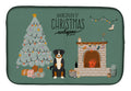 Appenzeller Sennenhund Christmas Everyone Dish Drying Mat Absorbent Dish Drying Mat Pad for Kitchen Counter Dish Drainer Mat for Countertop, 14 x 21", Multicolor