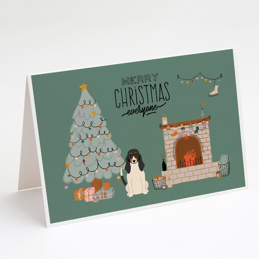 Swiss Hound Christmas Everyone Greeting Cards Pack of 8 Blank Cards with Envelopes Whimsical A7 Size 5x7
