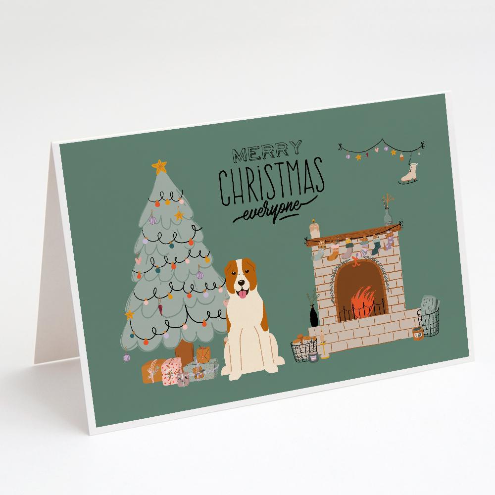 Central Asian Shepherd Dog Christmas Everyone Greeting Cards Pack of 8 Blank Cards with Envelopes Whimsical A7 Size 5x7