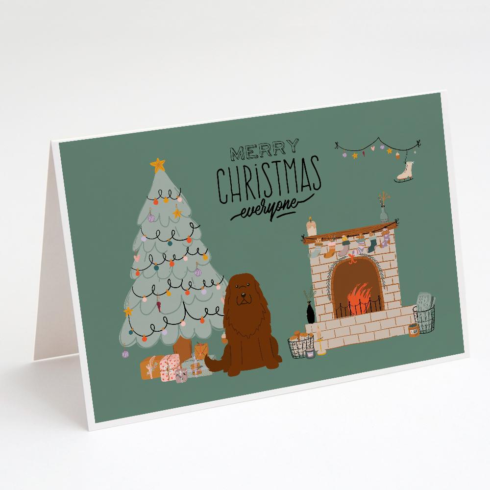 Caucasian Shepherd Dog Christmas Everyone Greeting Cards Pack of 8 Blank Cards with Envelopes Whimsical A7 Size 5x7