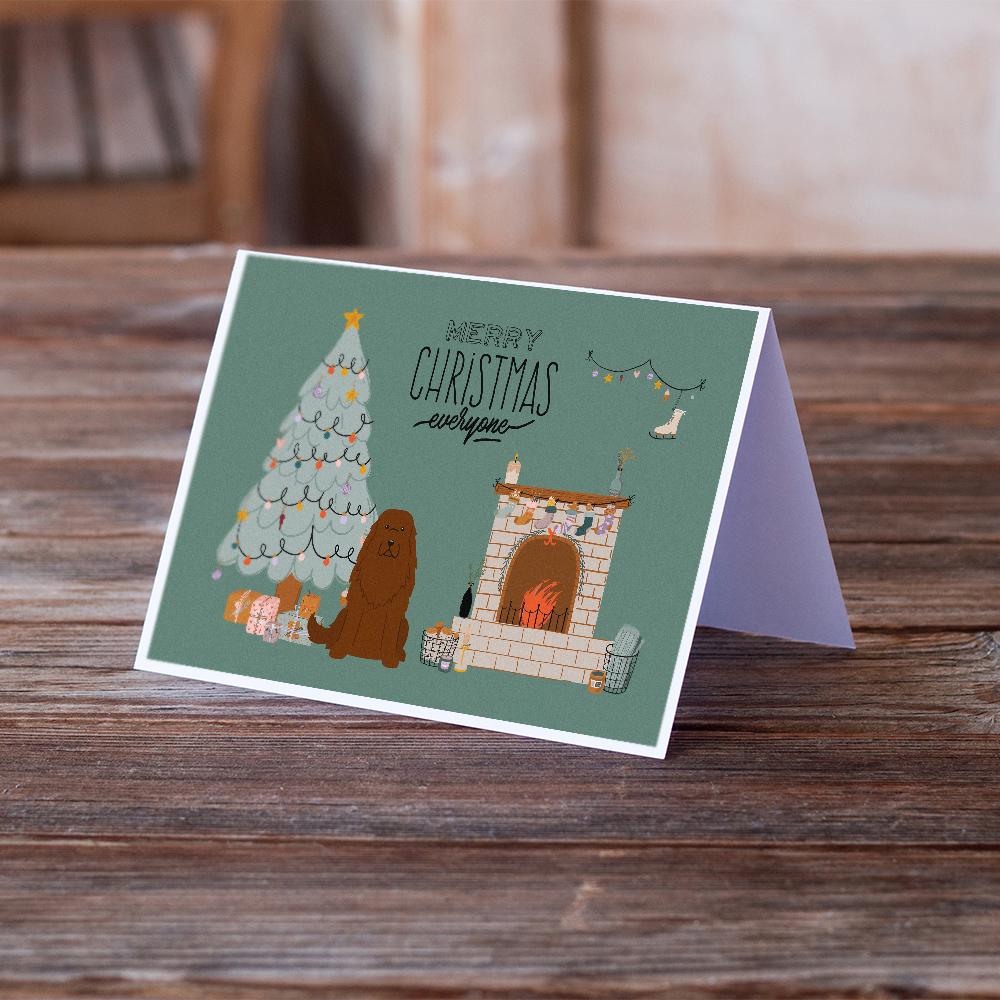 Caucasian Shepherd Dog Christmas Everyone Greeting Cards Pack of 8 Blank Cards with Envelopes Whimsical A7 Size 5x7
