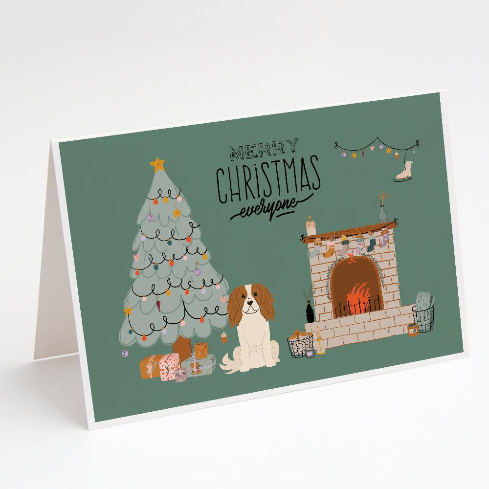 Cavalier Spaniel Christmas Everyone Greeting Cards Pack of 8 Blank Cards with Envelopes Whimsical A7 Size 5x7