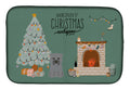 Grey Glen of Imal Christmas Everyone Dish Drying Mat Absorbent Dish Drying Mat Pad for Kitchen Counter Dish Drainer Mat for Countertop, 14 x 21", Multicolor