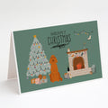 Irish Setter Christmas Everyone Greeting Cards Pack of 8 Blank Cards with Envelopes Whimsical A7 Size 5x7