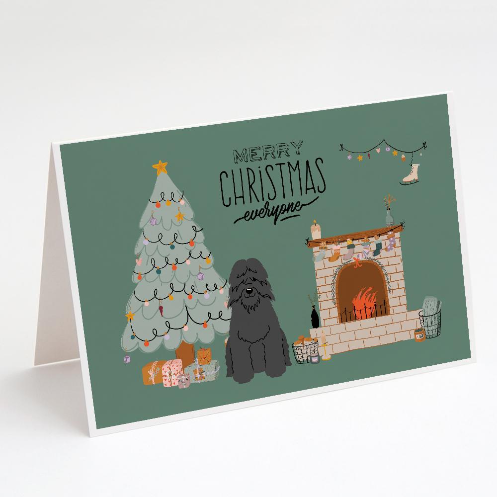 Bouvier des Flandres Christmas Everyone Greeting Cards Pack of 8 Blank Cards with Envelopes Whimsical A7 Size 5x7