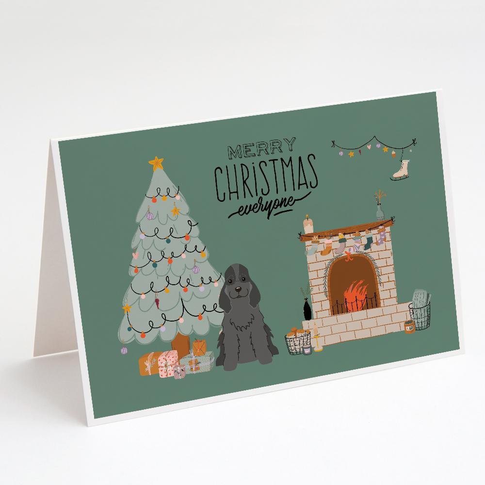 Black Cocker Spaniel Christmas Everyone Greeting Cards Pack of 8 Blank Cards with Envelopes Whimsical A7 Size 5x7