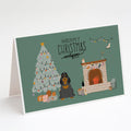 Black Tan Cocker Spaniel Christmas Everyone Greeting Cards Pack of 8 Blank Cards with Envelopes Whimsical A7 Size 5x7