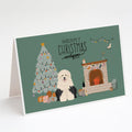 Old English Sheepdog Christmas Everyone Greeting Cards Pack of 8 Blank Cards with Envelopes Whimsical A7 Size 5x7