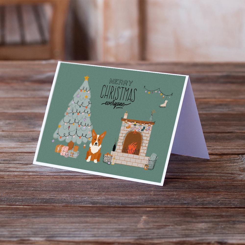 Corgi Christmas Everyone Greeting Cards Pack of 8 Blank Cards with Envelopes Whimsical A7 Size 5x7