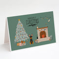 English Toy Terrier Christmas Everyone Greeting Cards Pack of 8 Blank Cards with Envelopes Whimsical A7 Size 5x7