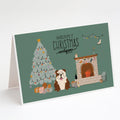 Brindle White English Bulldog Christmas Everyone Greeting Cards Pack of 8 Blank Cards with Envelopes Whimsical A7 Size 5x7