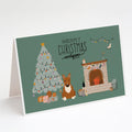 Red Bull Terrier Christmas Everyone Greeting Cards Pack of 8 Blank Cards with Envelopes Whimsical A7 Size 5x7
