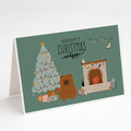 Red Chow Chow Christmas Everyone Greeting Cards Pack of 8 Blank Cards with Envelopes Whimsical A7 Size 5x7