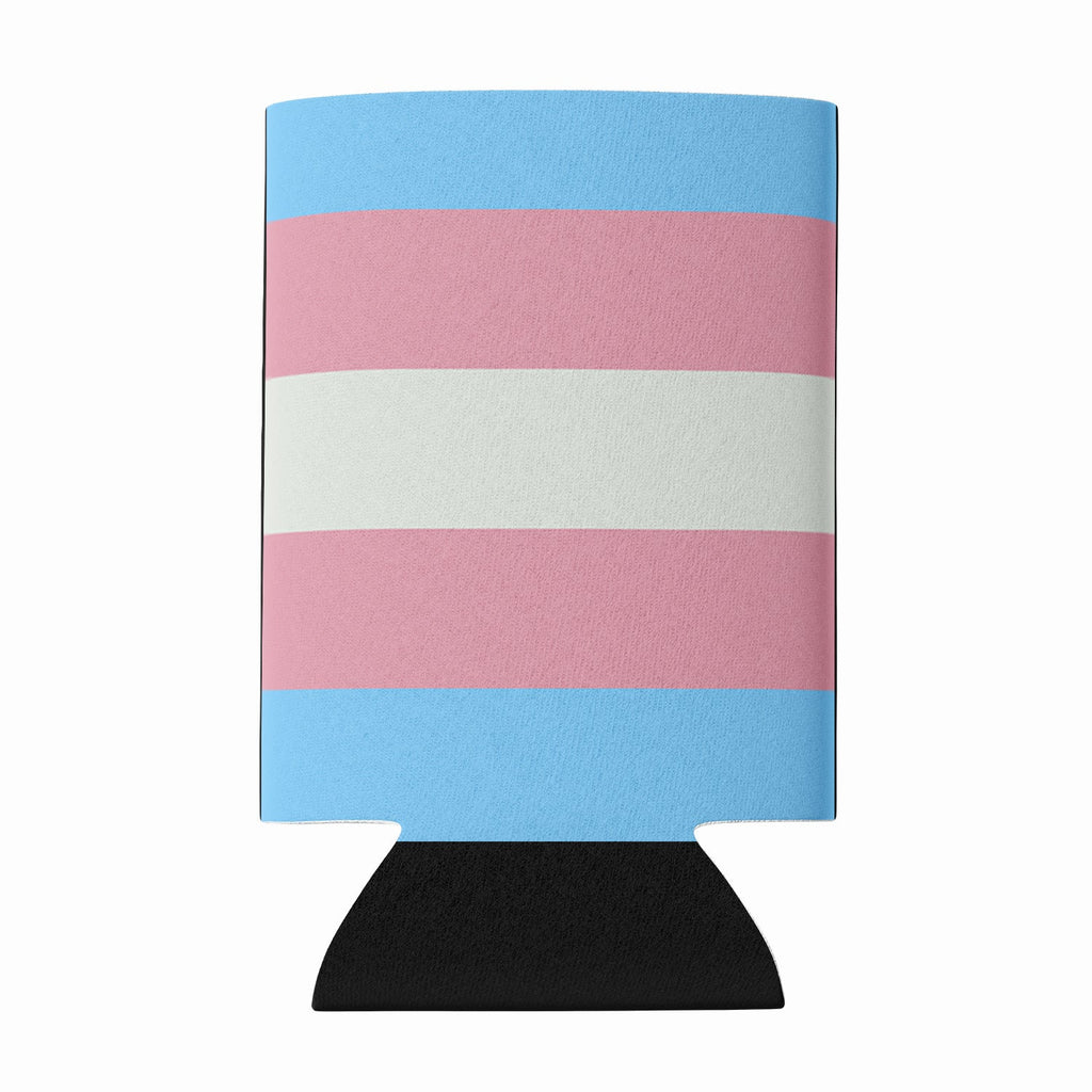 Transgender Pride Can or Bottle Hugger Cooler Sleeve for Standard 12 oz Cans, Insulated Foam Beer & Soda Can Hugger Reusable