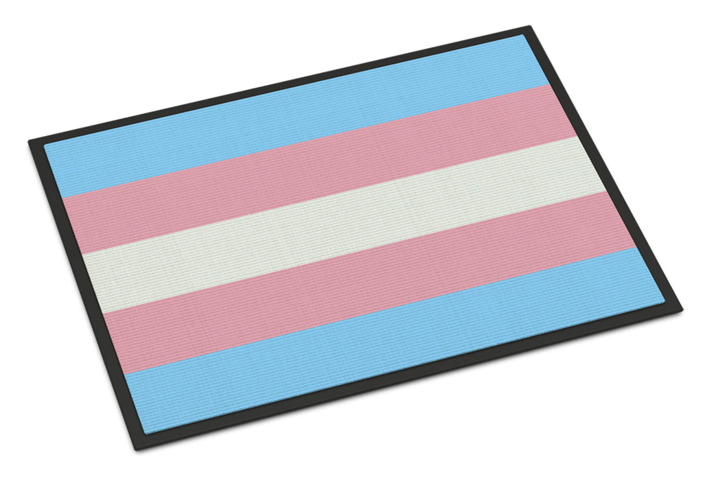 Transgender Pride Doormat Indoor Outdoor 24H X 36W Front Door Mat Rugs for Entryway, Non Slip Washable Low Pile,