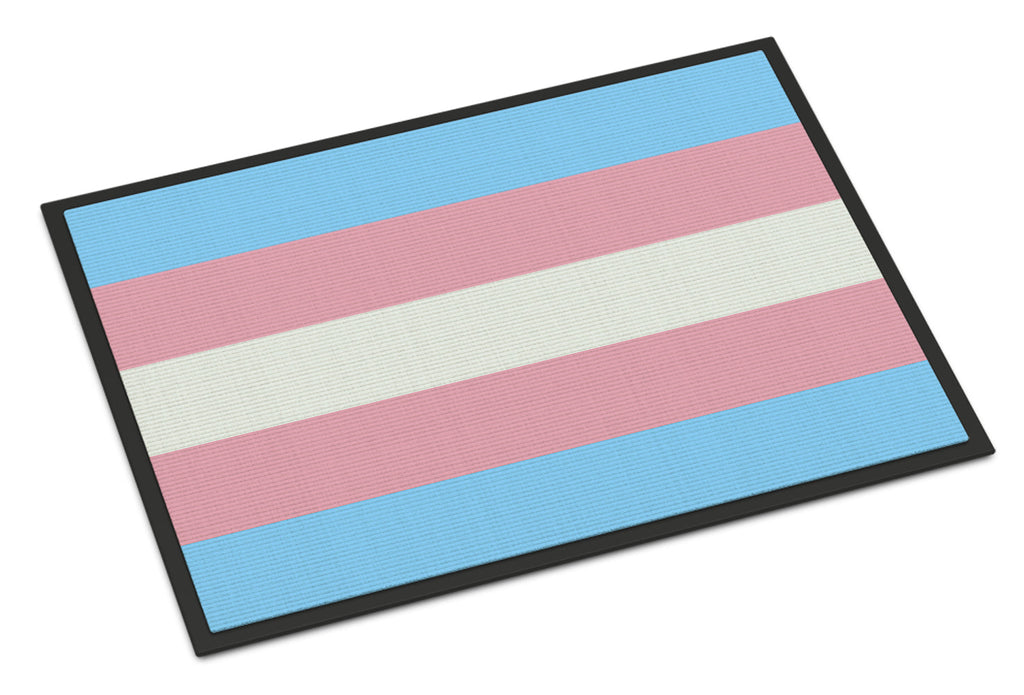 Transgender Pride Doormat Indoor Outdoor 18H X 27W Front Door Mat Rugs for Entryway, Non Slip Washable