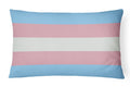 Transgender Pride Decorative Throw Pillow 12x16 Indoor Outdoor Accent Cushion, Fabric Cover with Insert for Sofa, Bed, Porch & Living Room