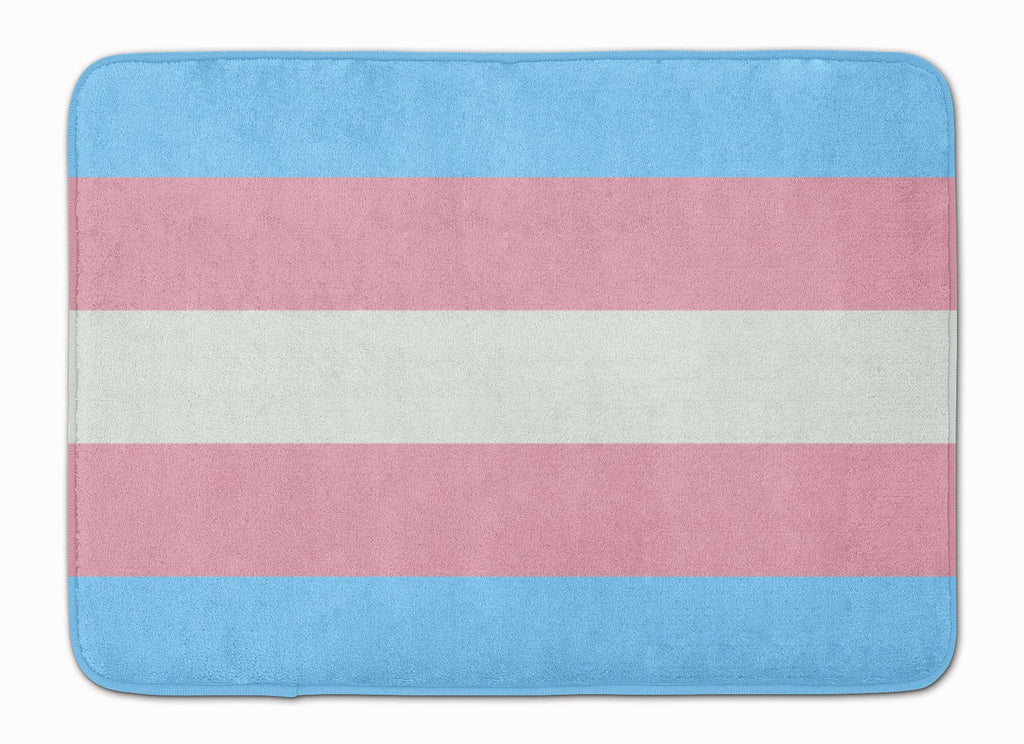 Transgender Pride Memory Foam Kitchen Mat Machine Washable Anti-Fatigue Cushion Comfort Bath or Kitchen Rug