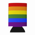 Gay Pride Can or Bottle Hugger Cooler Sleeve for Standard 12 oz Cans, Insulated Foam Beer & Soda Can Hugger Reusable