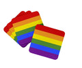 Gay Pride Foam Coasters Set of 4 Cup Coasters for Indoor Outdoor, Tabletop Protection, Anti Slip, Mouse pad Material