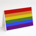 Gay Pride Greeting Cards Pack of 8 Blank Cards with Envelopes Whimsical A7 Size 5x7