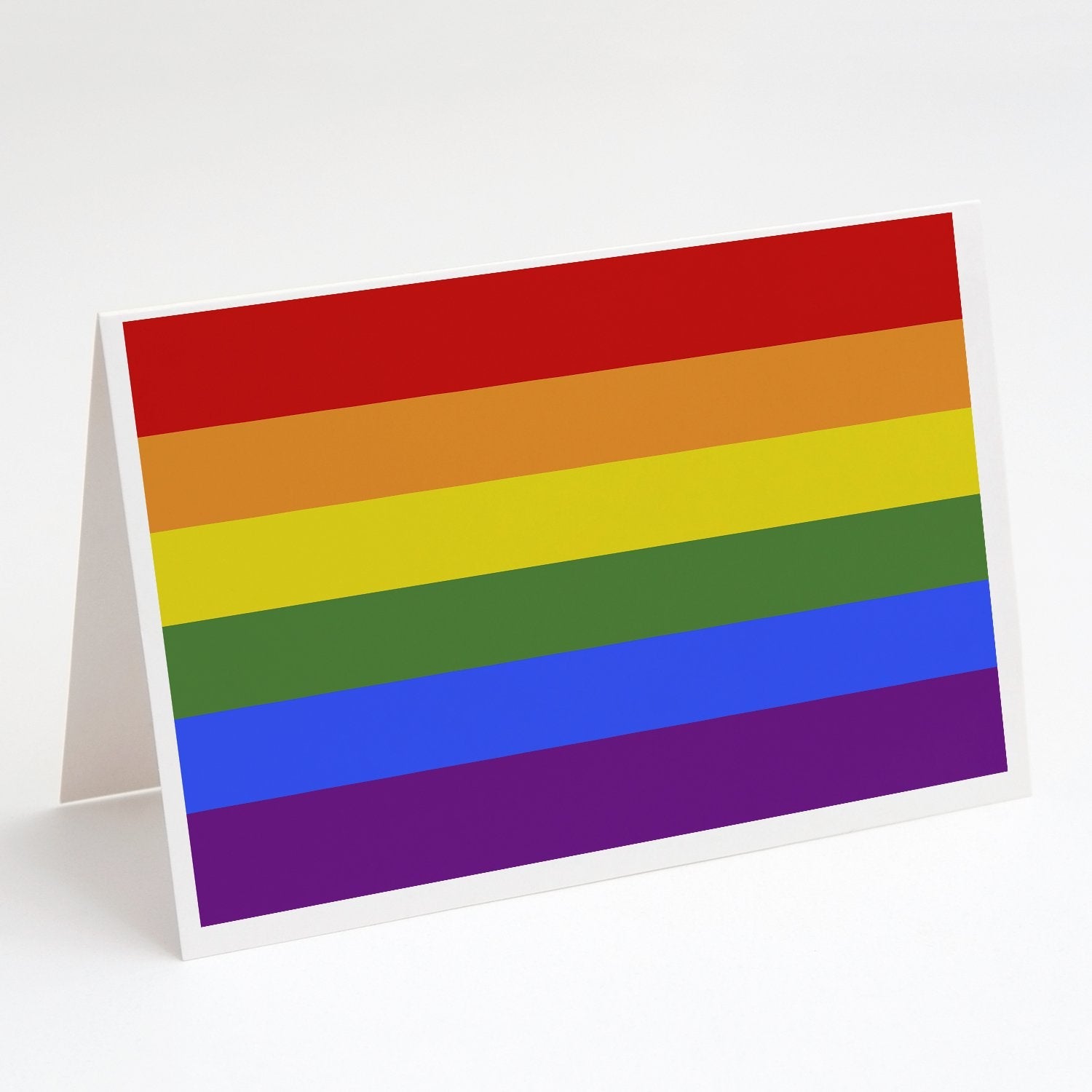 Gay Pride Greeting Cards Pack of 8 Blank Cards with Envelopes Whimsical A7 Size 5x7