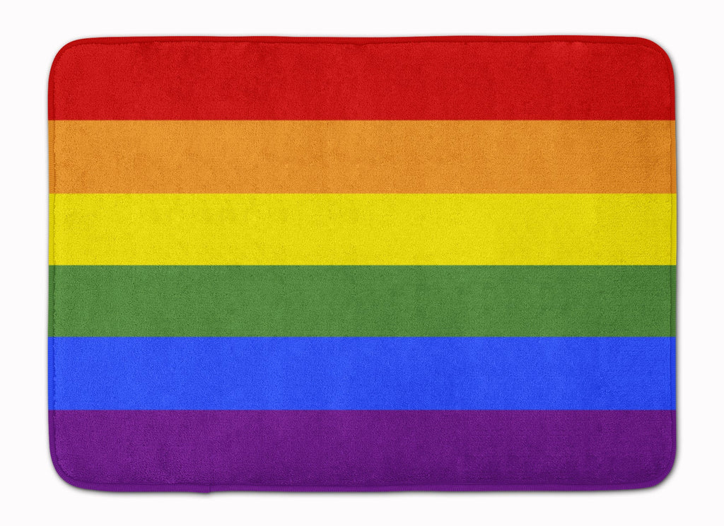 Gay Pride Memory Foam Kitchen Mat Machine Washable Anti-Fatigue Cushion Comfort Bath or Kitchen Rug