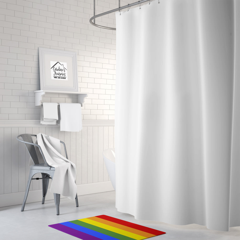 Gay Pride Memory Foam Kitchen Mat Machine Washable Anti-Fatigue Cushion Comfort Bath or Kitchen Rug