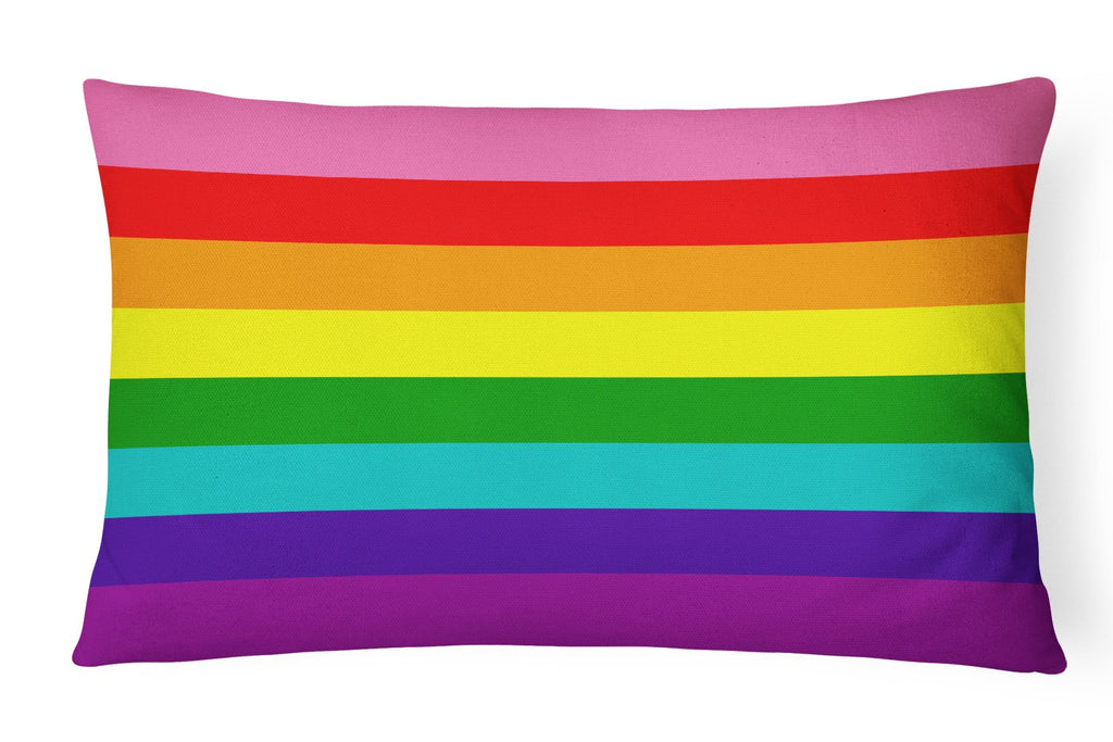 Gay Pride before 1978 Decorative Throw Pillow 12x16 Indoor Outdoor Accent Cushion, Fabric Cover with Insert for Sofa, Bed, Porch & Living Room