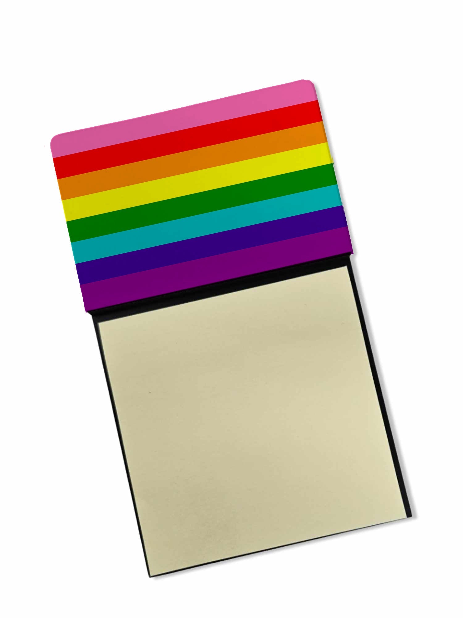 Gay Pride before 1978 Watercolor Sticky Note Holder Refillable Dispenser Desk Accessory 3x3 Pad Gift