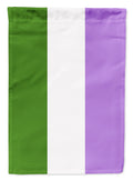 Genderqueer Pride House Flag 28x40 Porch Sleeve Pole Decorative Outside Yard Banner Artwork Wall Hanging, Polyester